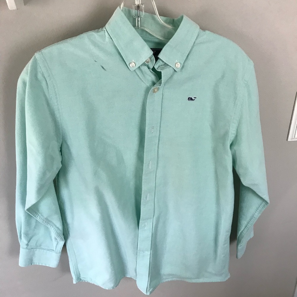 Green vine yard vines button down shirt